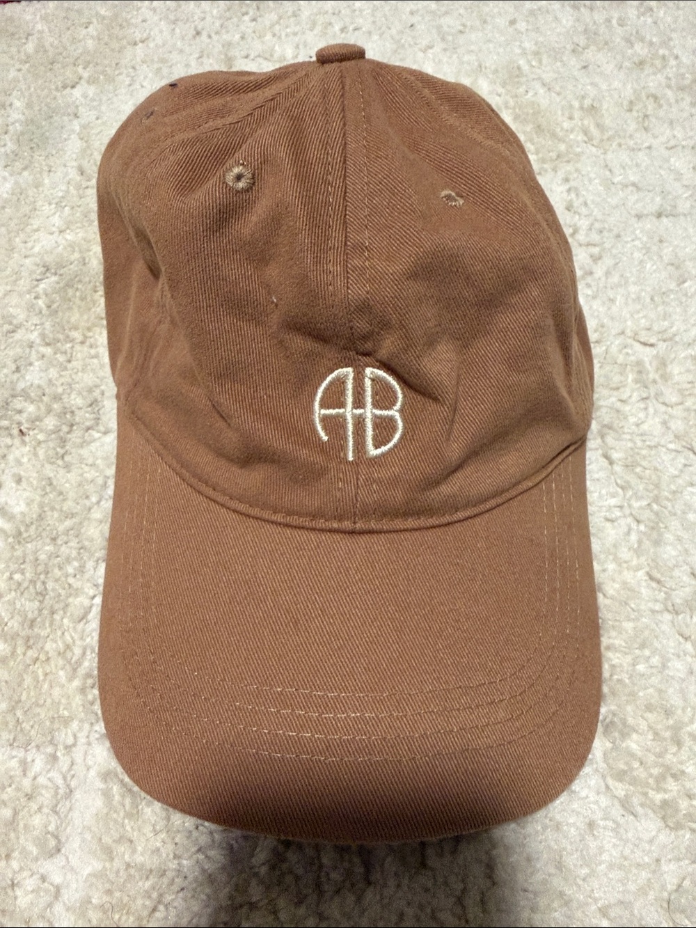 ANINE BING Brown Baseball Cap